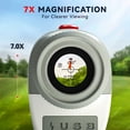thumbnail image 2 of REDTIGER Laser Golf Range finder, 7X Magnification Clear View 1200 Yards Laser Hunting Rangefinder, Slope Measurement, Flag Pole Lockin, Short, Gray, 2 of 8