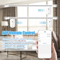 thumbnail image 3 of Graflsoa Smart Curtain Motor with Built-in Battery, Tuya App & Voice Control, No Gateway Needed, Easy Installation for Roman Rods, White (Single Open), 3 of 6