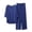 Marine, variante sur Ensembles de Pyjama pour Femmes Pyjamas d'Automne pour Femmes Ensemble Mignon Manches 3/4 Hauts Surdimensionnés et Pantalons Taille Élastique Ensembles Décontractés Vêtements de Détente Pyjamas pour Femmes