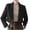 Black, variant on AherBiu Cropped Blazers for Women Lapel Collar One Button Slim Fitted Blouses Casual Trendy Business Work Office Suit Jackets