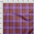 thumbnail image 3 of oneOone Viscose Chiffon Purple Fabric Check Craft Projects Decor Fabric Printed By The Yard 42 Inch Wide, 3 of 5