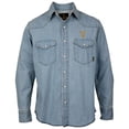 thumbnail image 1 of Yellow Stone Chemise en Denim Délavé Clair avec Logo Dutton Ranch - 2Xlarge, 1 of 6