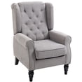 thumbnail image 1 of HOMCOM Button-Tufted Accent Chair with Wing Back Rounded Arms, 1 of 10