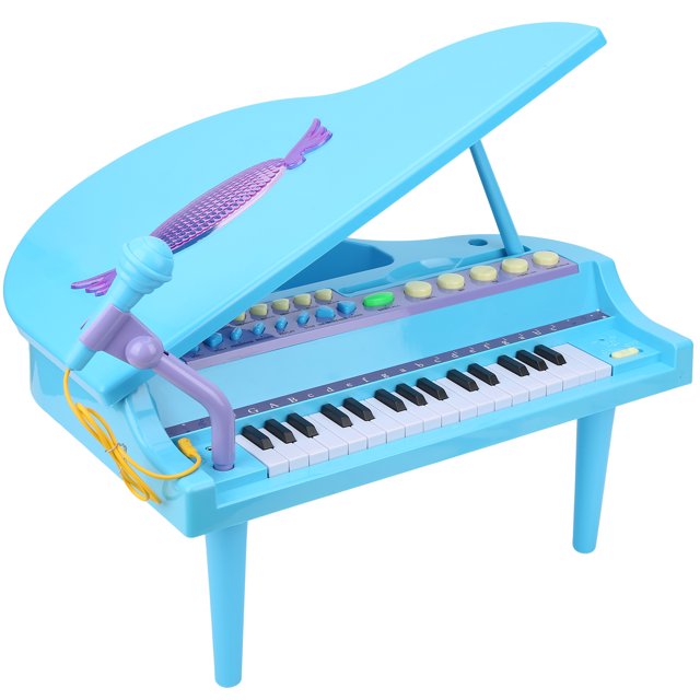 Fyydes Jouet de Piano à Queue, Jouet de Piano à Queue 32 Touches de Musique Électrique Instrument de Piano Éducatif Enfants Jouet, Jouet de Musique Éducative