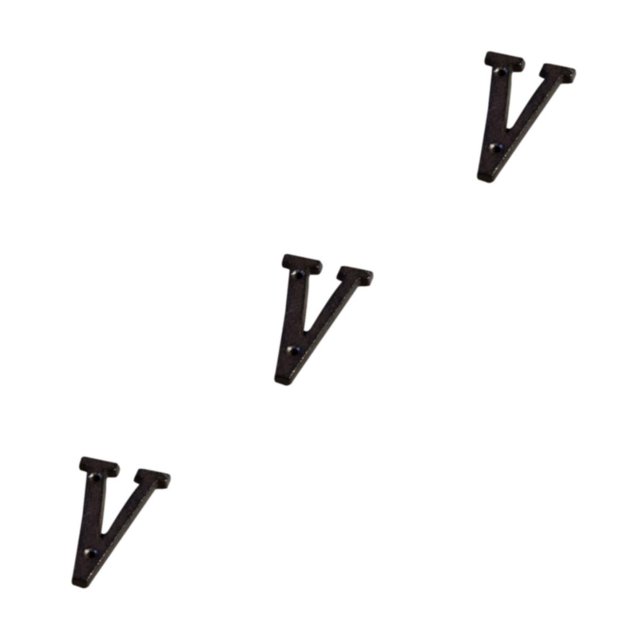 Decodeary Impeccable Metal Letters House Sign Easy-to-Install And Fade-Resistant Durable B17--V 3Set