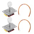 thumbnail image 2 of 2pcs Joystick Coloré Effets d'Éclairage Sensible Jeu d'Arcade Flexible Contrôle Fournitures pour Cadeaux, 2 of 8