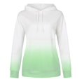 thumbnail image 4 of Penkiiy Chandails à Capuche pour Femmes Mode Chandails Décontractés pour Femmes Sweat à Capuche Patchwork Blouse à Capuche pour Dames Pull Vert Vêtements Y2K, 4 of 4