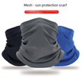 thumbnail image 4 of Outdoor UV Protection Ice Silk Face & Neck Gaiter - Quick-Dry, Breathable, Unisex Cycling Mask for Sun Shield, Comfortable Lightweight Design, One Size Fits All (WB-WY-02 Dark Gray), 4 of 6