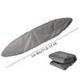 thumbnail image 3 of Housse de Kayak Imperméable en Tissu Oxford Robuste / Ajustement Universel pour Canots de 18,3 à 19,6 Pi / Rangement Extérieur Intérieur / Résistante aux UV, Respirante, Sangles Ajustables / Protection pour Voyage et Bateau de Pêche, 3 of 8