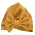 thumbnail image 4 of 0-6 Month Baby Cute Unisex Hat Solid Elastic Big Bow Design Hat, 4 of 9