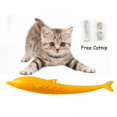 thumbnail image 1 of Big Clearance! Cat Fish Shape Toothbrush Toy With Catnip Pet Eco-Friendly Silicone Molar Stick Teeth Cleaning Toy For Cats, 1 of 6