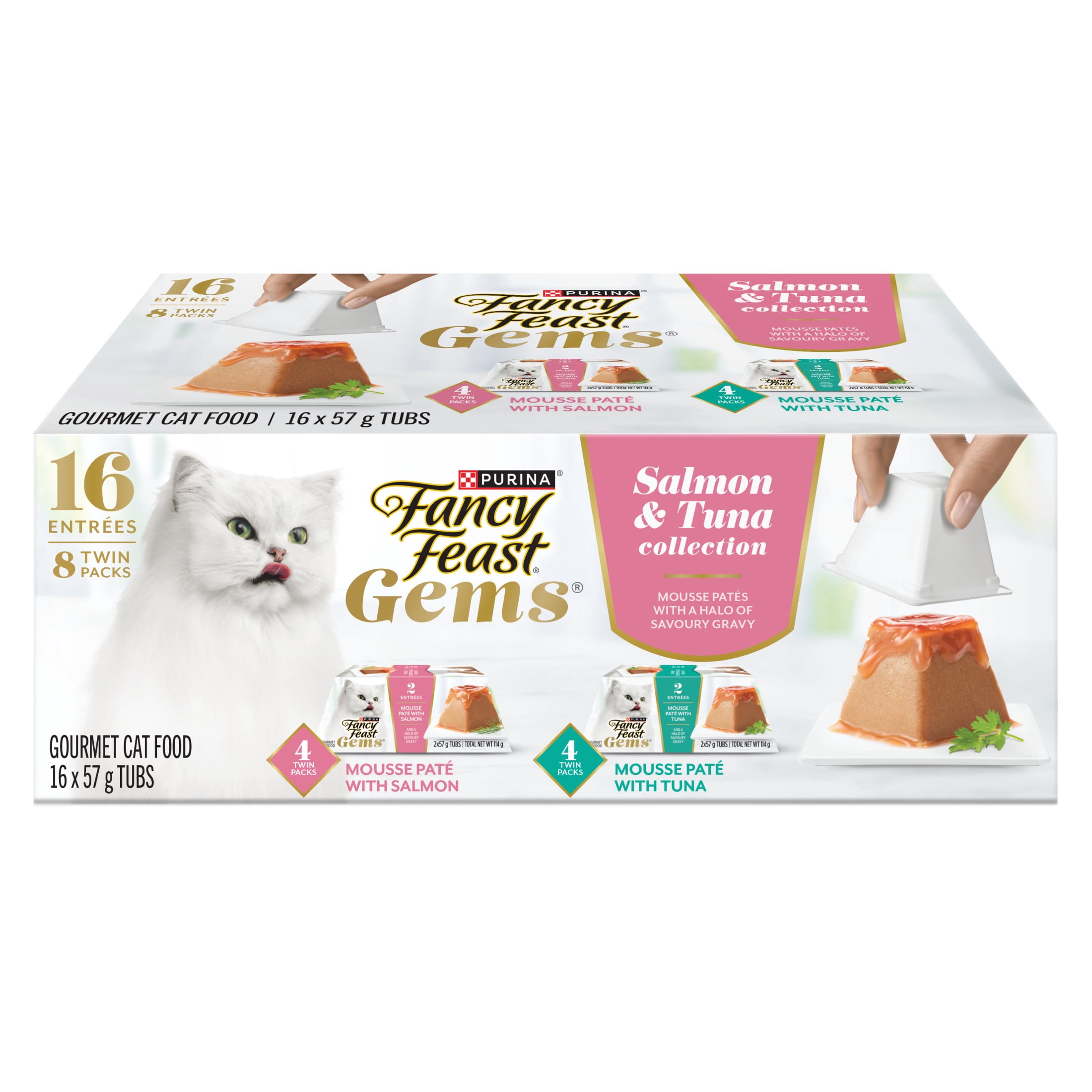 Fancy Feast Gems Mousse Paté Salmon & Tuna Collection