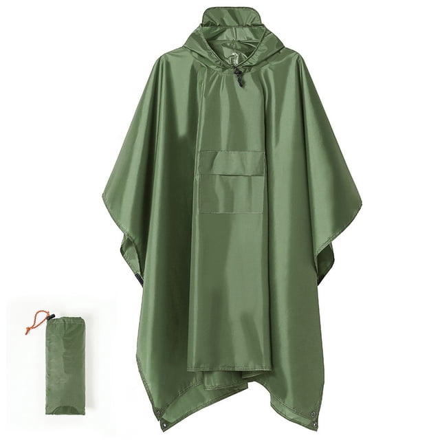 Cloak, Lightweight Reusable Hiking Rain Coat Jacket with Hood for Outdoor Activities