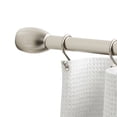 thumbnail image 1 of Mainstays Adjustable Tension No Drill Shower Curtain Rod, 43" - 72", Gray, 1 of 4