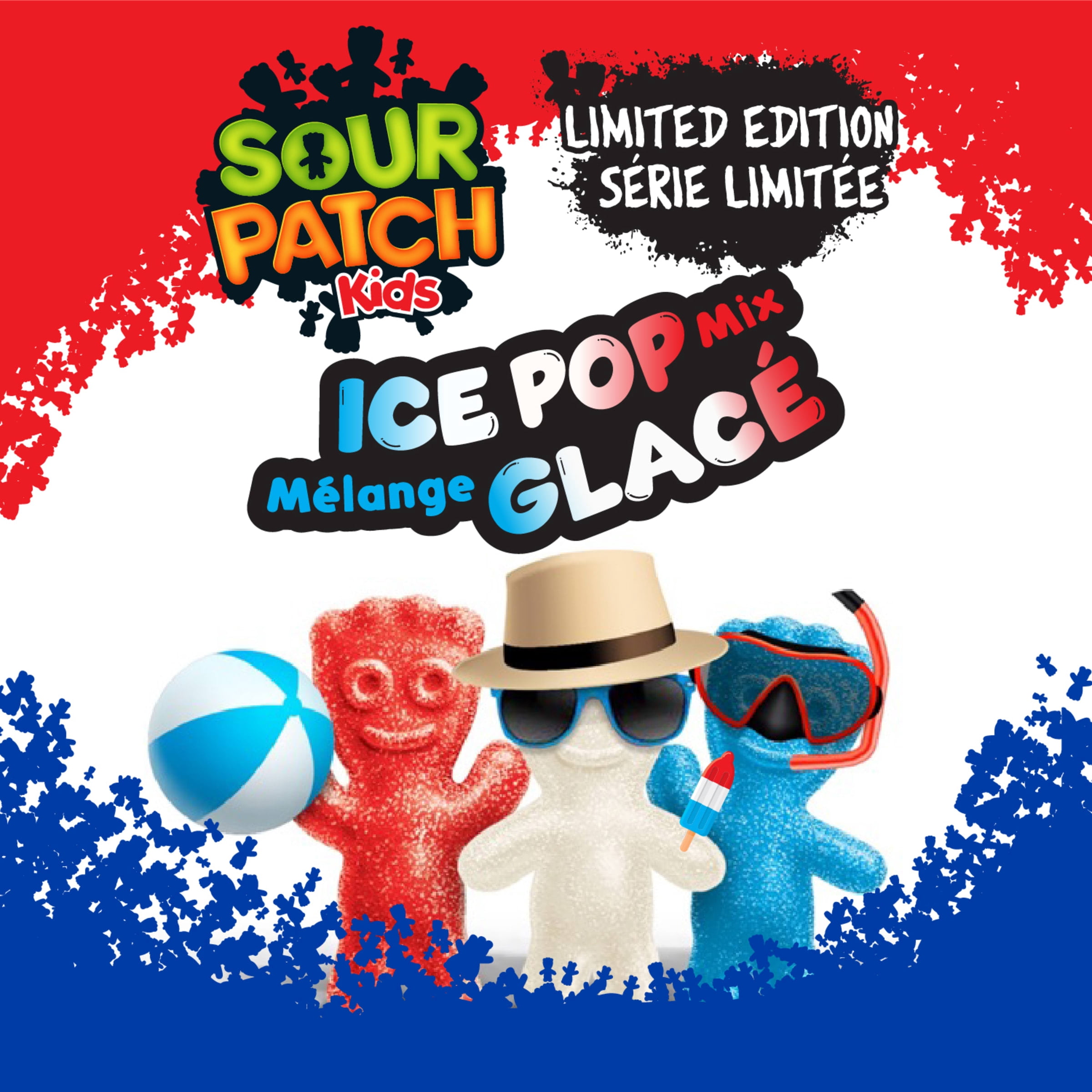 Friandise SOUR PATCH KIDS, Mélange glacé, Surets puis sucrés, Préparé au Canada