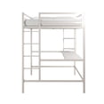 thumbnail image 4 of Novogratz Maxwell Metal Full Loft Bed with Desk & Shelves, 4 of 9