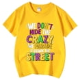 thumbnail image 5 of WEIYLL T-Shirts Graphiques pour Filles Imprimé Lettres Col Rond Manches Courtes Décontracté Enfant pour 6-7 Ans, 5 of 5