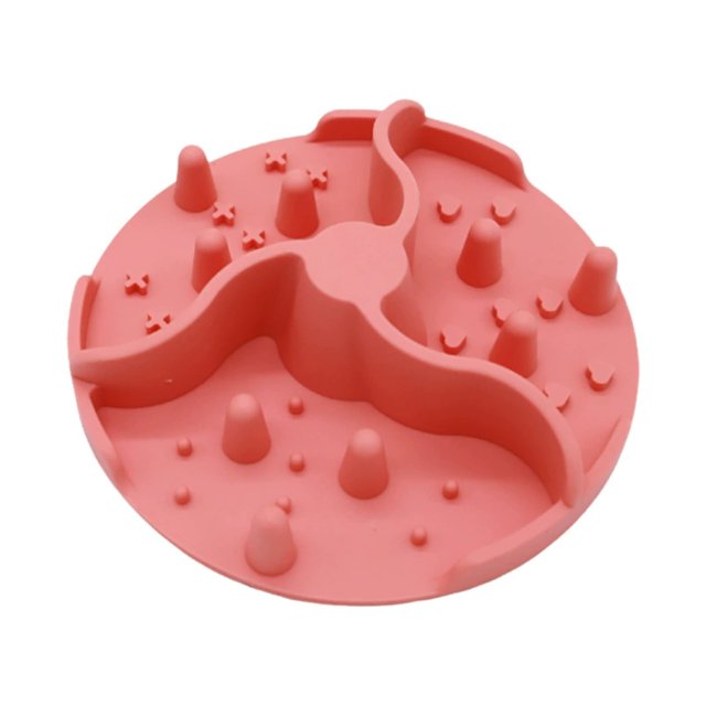 Silicone Pet Lick Mat Slow Feeder Bowl Detachable Tableware for Dogs and Cats to Fast Eating