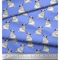 thumbnail image 2 of Soimoi Poly Georgette Fabric Pug Dog Print Fabric by The Yard 52 Inch Wide, 2 of 3