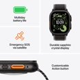 thumbnail image 2 of Pre-Owned Apple Watch Ultra 3 GPS + Cellular 49mm Rugged Titanium Smartwatch with Black Titanium Milanese Loop Large (Like New), 2 of 4