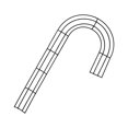 thumbnail image 2 of Wire Wreath Frame Iron Flower Wreath Frame for Christmas Thanksgiving Party 40cm, 2 of 9