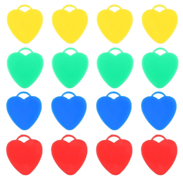 OULII 16 Pcs Blocs de Poids en Plastique Réutilisables de Couleurs Assorties pour Décorations de Ballons de Fête