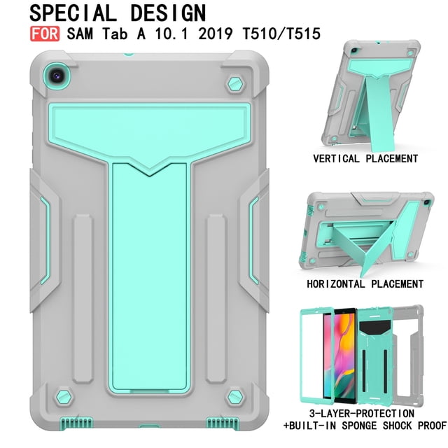 EGNMCR pour Galaxy Tab A 10.1 2019 T510 T515 Étui de Protection pour Tablette Housse Housse