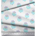 thumbnail image 2 of Soimoi Rayon Fabric Leaves & Floral Block Fabric Prints by Yard 42 Inch Wide, 2 of 3