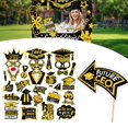 thumbnail image 2 of pdqouc 2026 Graduation Photo Booth Props, Black Gold Graduation Photo Prop Frame & Grad Photo Booth Props, Funny Grad Party Selfie Props, Selfie Photo Frame for High School and College Grad, 2 of 8