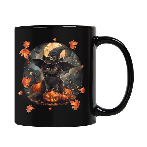 TIELUTT Halloween Mug Cute Halloween Pumpkin Mug Halloween Theme Ceramic Mug 11oz Mug for Daily for Present Cups Set Pottery Mugs Dorm Kitchen Cups Coffee Cups with Words Washing Cup Set