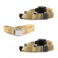 thumbnail image 1 of Ford Mustang 1979-1993v Airplane 3 Point Tan Retractable Bench Seat Belt Kit - 3 Belts, 1 of 1