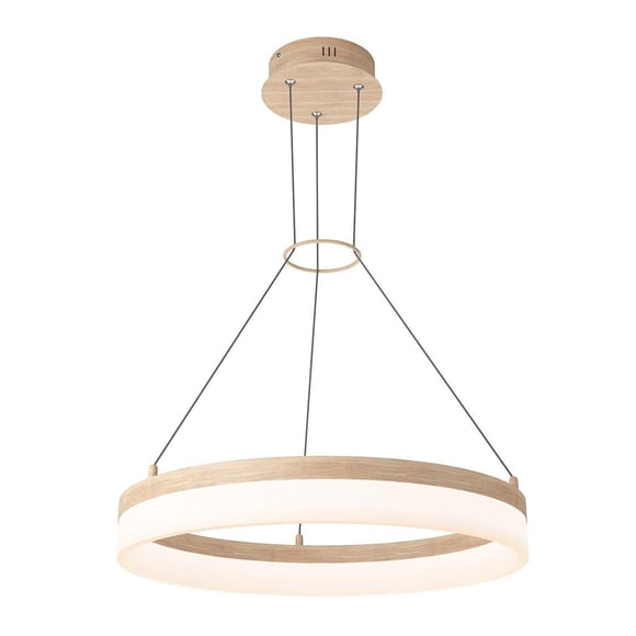 Artika Optical LED Pendant, Light Wood