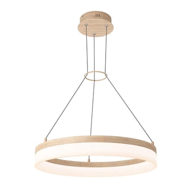 Artika Optical LED Pendant, Light Wood