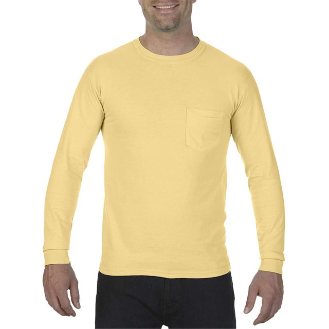 Comfort Colors T-Shirt à Manches Longues pour Adulte avec Poche