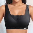 thumbnail image 3 of Women's Non Wired Padded Full Cup Bra - Wireless Supportive Bustier - W-Shape Structure Breathable Comfort Bra, 3 of 4