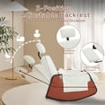 thumbnail image 3 of AECOJOY Rocking Recliner Chair with Retractable Footrest and Adjustable Backrest, Teddy Fabric Glider Rocking Chair for Living Room or Bedroom, White, 3 of 8
