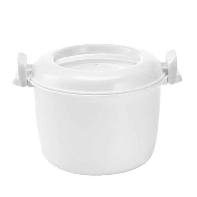 KAKOWELY Microwave Rice Cooker Multifunction Insulated Lunch Box Lunch Container Microwave Cooker Cookware For Microwave Oven (Small Size),8.27"X6.89"X5.51"