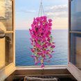thumbnail image 2 of JilgTeok 2 Packs Simulated Roses Artificial Flower Plastic Wrapping Plants Fake Flowers Vines for Home Garden Porch Yard Living Room Ceiling Spring Decoration Clearance, 2 of 8