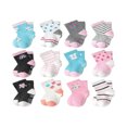 thumbnail image 2 of JUNWELL 12 Pairs New Arrival Cartoon Mid-Calf Socks For Girls  Breathable & Anti-Slip Children‘s Socks With Dots  Assorted Colors, 2 of 7