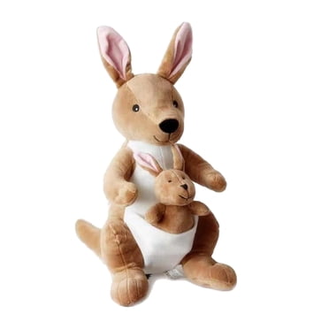 Peluche Poupée Animal en Peluche / Jouet Kangourou Doux et Câlin pour Bébés et Tout-Petits Garçons, Filles / Câlins, Oreiller Câlin Rembourré avec Rembourrage en Coton PP / Cadeau pour Anniversaires et Jours Fériés