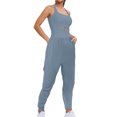 thumbnail image 4 of RXIRUCGD Womens Running Onesie Workout Rompers Outfits Exercise Jumpsuits Gym Yoga, Light Blue, Size: 2XL, 4 of 8