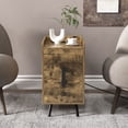 thumbnail image 4 of Costway Table de Chevet avec Station de Recharge Table d'Appoint pour la Maison et le Canapé avec 2 Tiroirs Café, 4 of 10