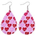 thumbnail image 1 of PVCS Boucles d'Oreilles de la Saint-Valentin Cœur Amour Lèvres Rouges Boucles d'Oreilles Imprimées Double Face, 1 of 2
