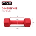 thumbnail image 4 of CAP, 10lb Neoprene Dumbbell, Red, Single, 4 of 8