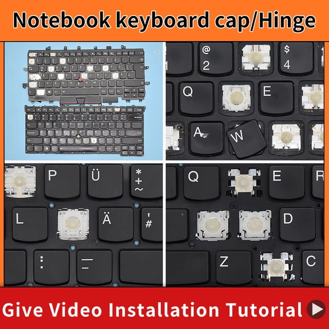 Replacement Keycap Key cap &Scissor Clip&Hinge For Lenovo ThinkPad X1 Carbon Gen 3RD 4TH 5th 6th GEN6 2015 2017 2018 Keyboard 2 Keycap and Hinge