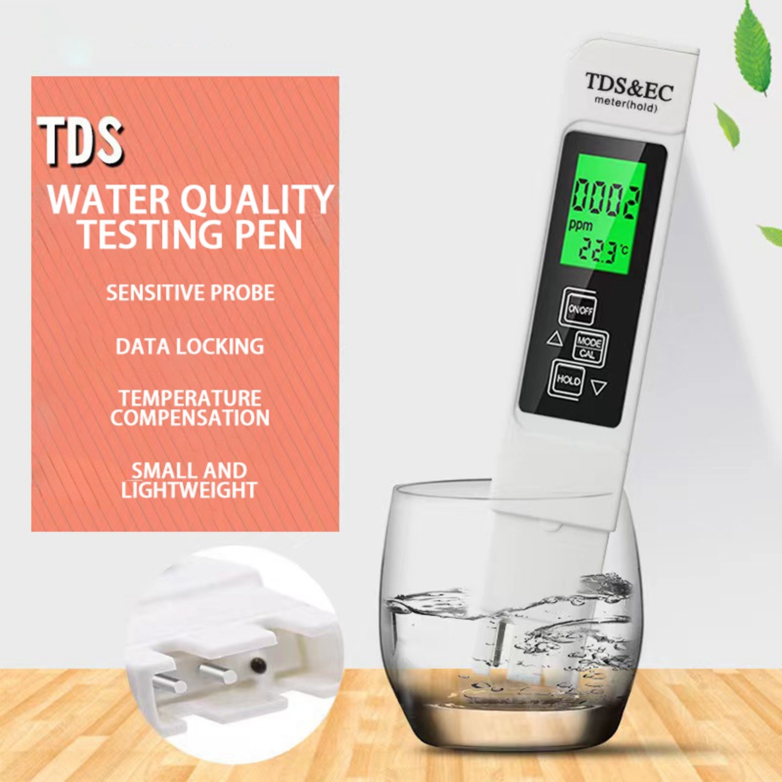 Digital Water Quality Tester TDS Conductivity Meter For Home Drinking Pool Aquarium Hydroponics Accurate Portable Water Woodworking Digital Angle Saw Fence Digital Readout Band Saw Table Insert 69063