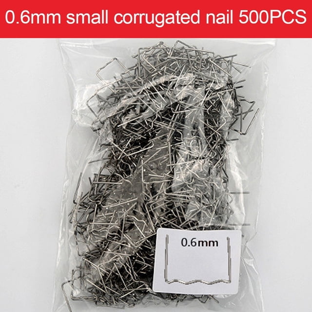 500 Pcs 0.6mm Hot Stapler Staples for Car Bumper Plastic Welder Repair Kit