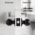 thumbnail image 2 of Woodworking Tools Black Entry Door Lockset Knobs Flat Keyed Entrance Lock Knobs for Enhanced Home - 1 Pack, 2 of 6