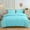 Blue, variant on ZZkhGO Solid Color Washed 4 Piece Bedding Set, Soft Breathable Cotton Duvet Cover with 2 Pillowcases, All Season Comforter Cover for King Size Bed, Home Bedroom Decor, Yellow