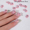 thumbnail image 4 of 40Pcs Pink Bow 3D Nail Charms Shiny Heart Rhinestone Inlay DIY Craft Project Jewelry Accessories Phone Case Ornaments Nail Art De, 4 of 10